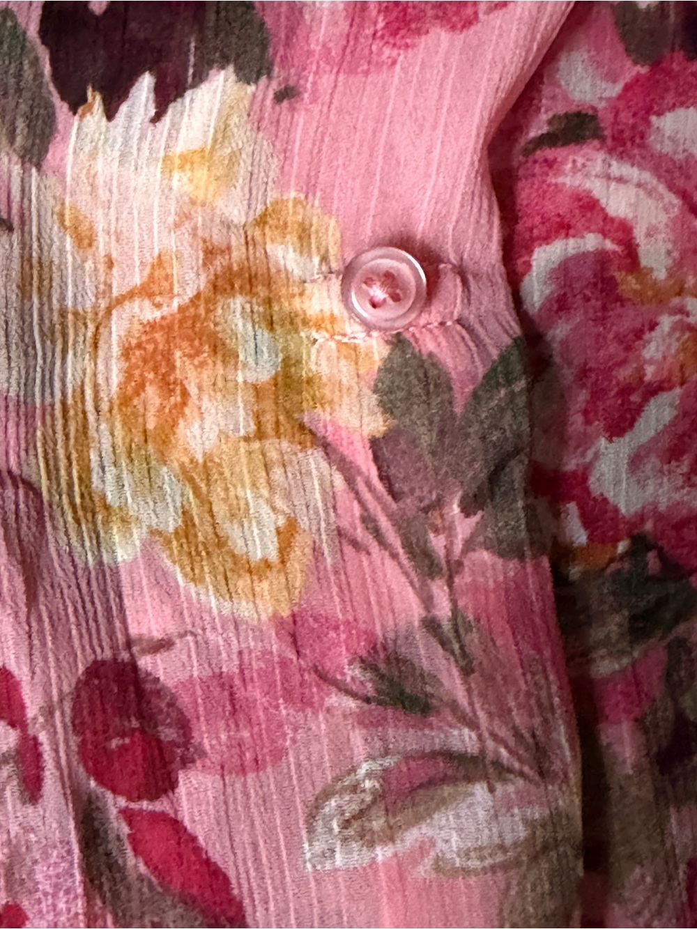 NEW Kut From the Kloth Jasmine Chiffon Blouse Floral Sheer Long Sleeved Shirt, L - Picture 6 of 12